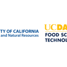 UCANR and UC Food Science Logos - blue and gold on a white background