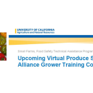image of red, green, yellow, orange tomatoes plus text for UCANR PSA Grower Training event
